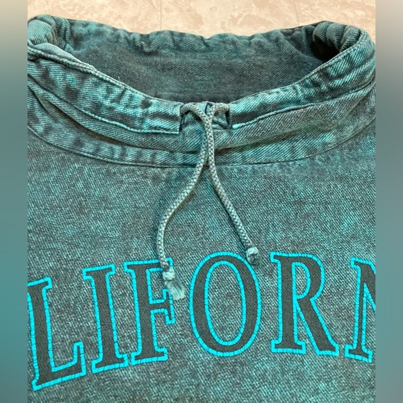 1980s Phoenix Sportswear Sweatshirt Unisex S/M Green Acid Wash California USA - Picture 4 of 15